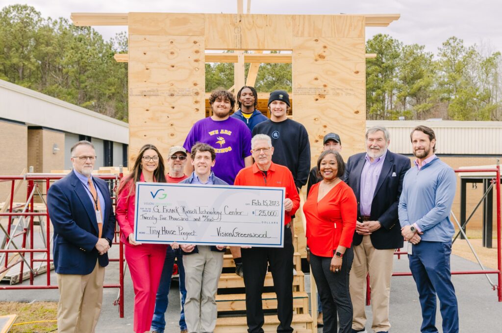 Experiential Learning Made Possible by VisionGreenwood: High School Students in Building Construction Program Put Skilled Trades into Practice through “Tiny House” Project